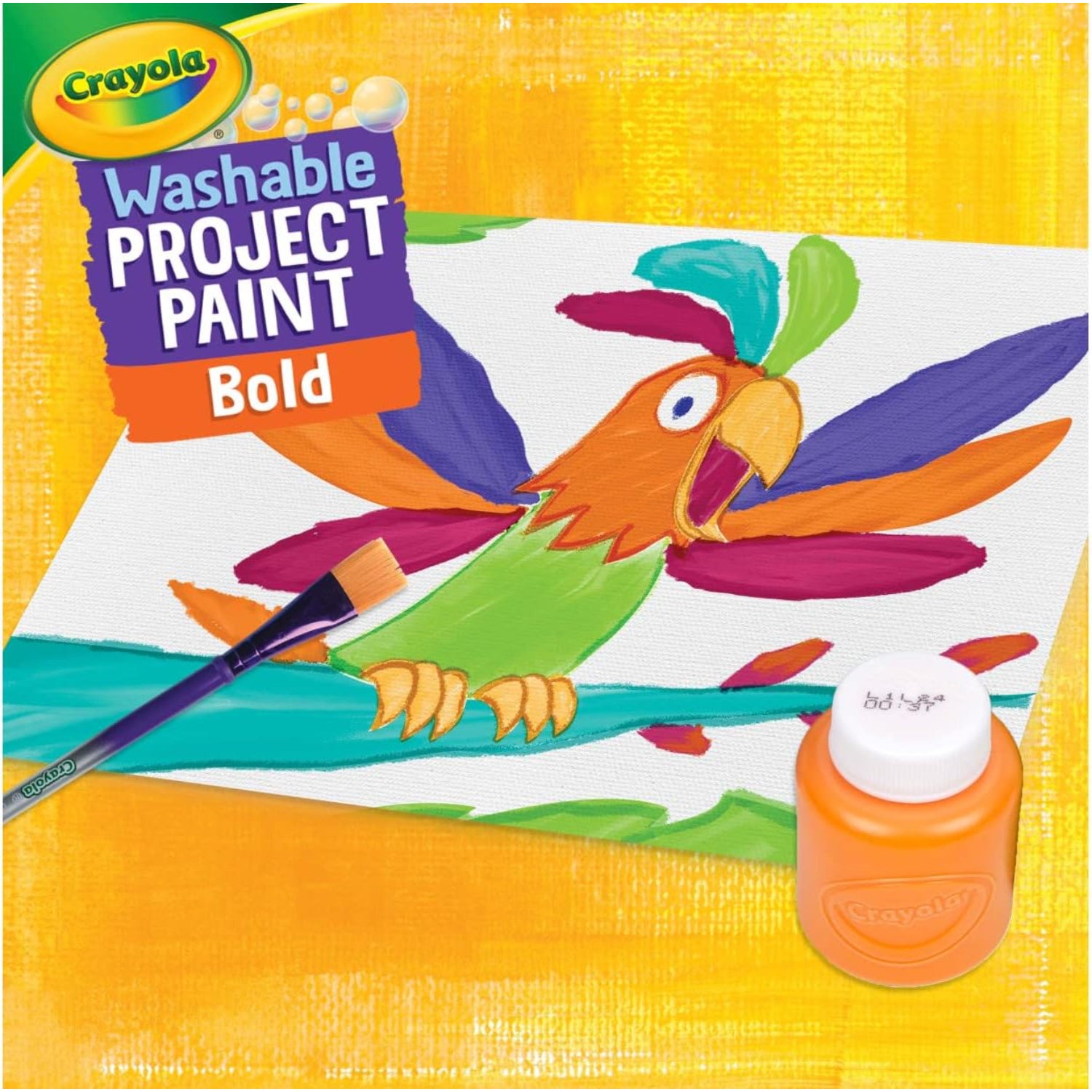 Crayola Washable Kids Paint, Assorted Bold Colors, Painting Supplies, 6 Count