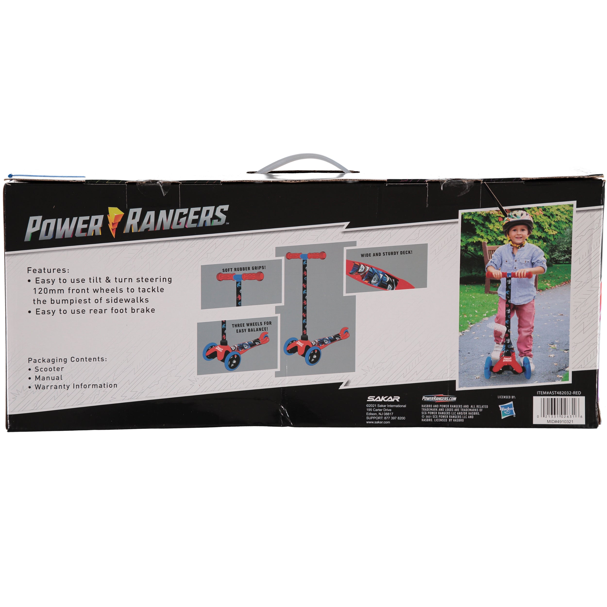 Power Rangers 3-Wheel Tilt Scooter