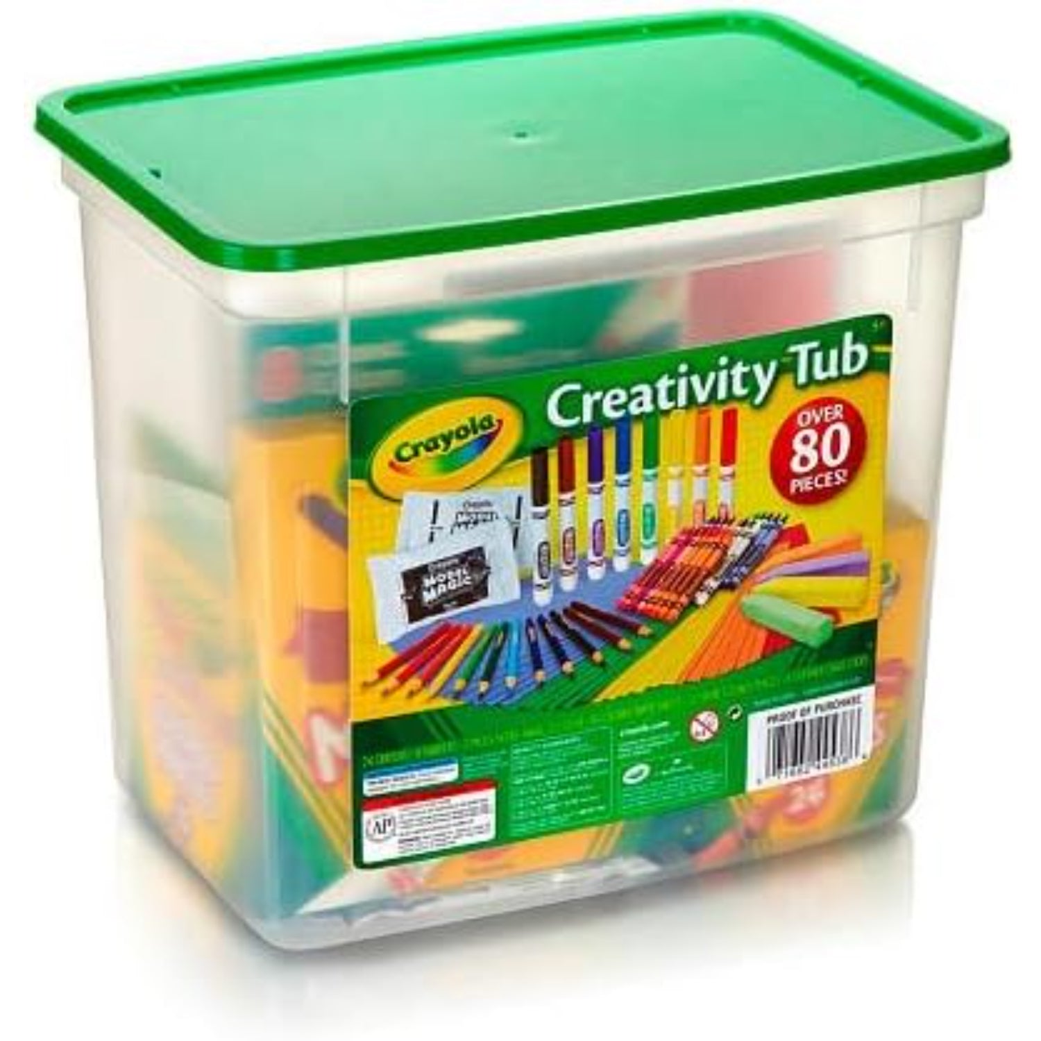 Crayola Creativity Tub, Arts and Crafts, Over 80 Tools, Crayons & Markers, Gifts for Kids