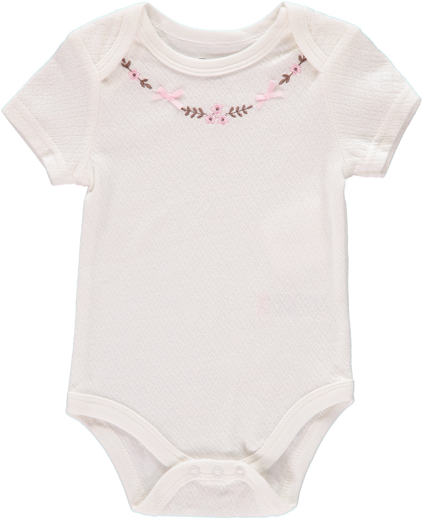 Rene Rofe Girls 0-9 Months Floral Bodysuit Pant Set with Headband