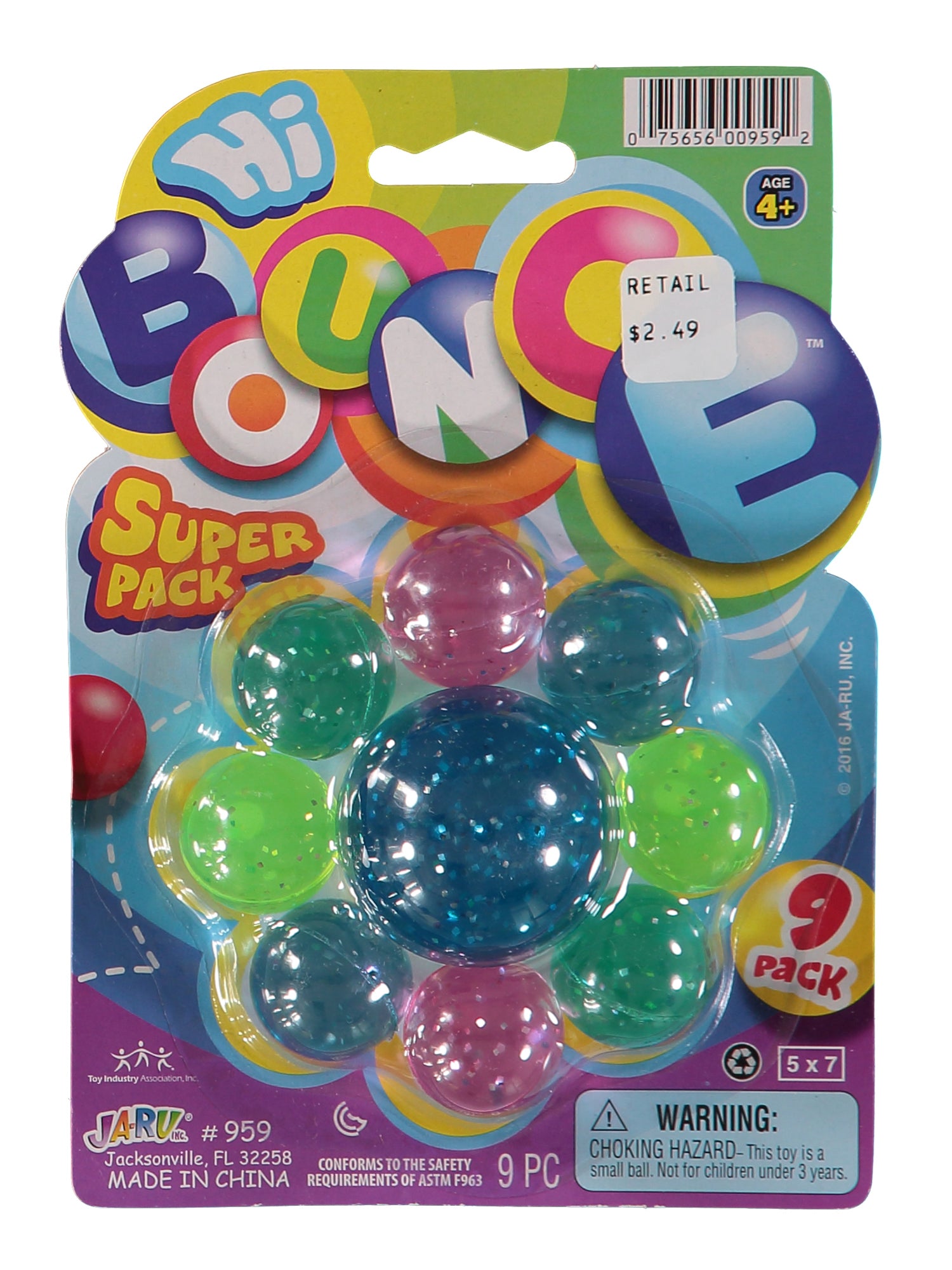 Ja-Ru Hi-Bounce Super Bounce Balls