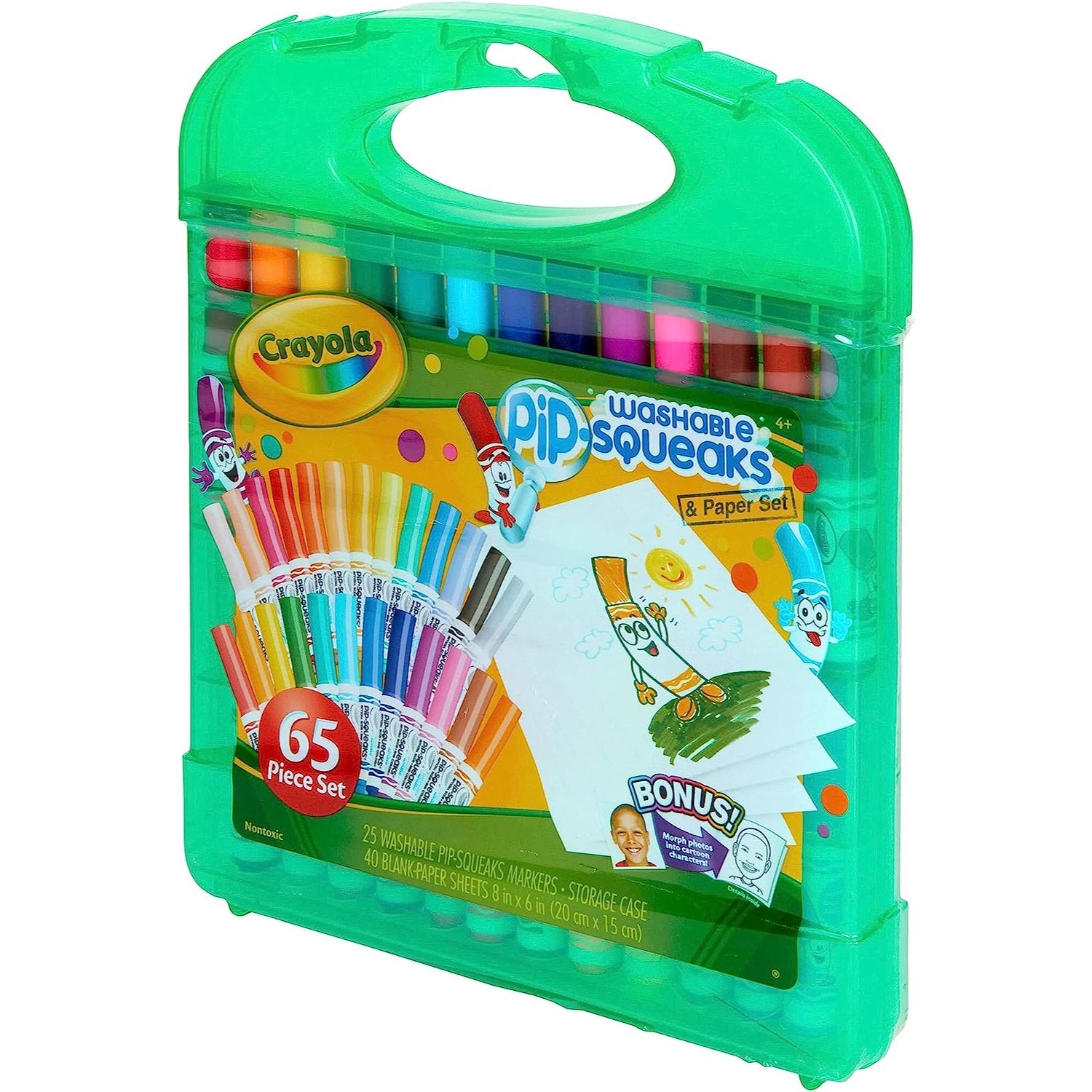 Crayola Pip Squeaks Marker Set (65ct), Washable Markers, Kids Art Supplies