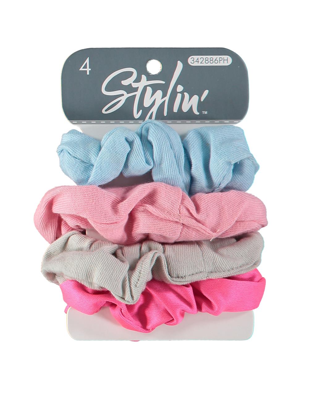 Stylin 4 Piece Knit Scrunchie