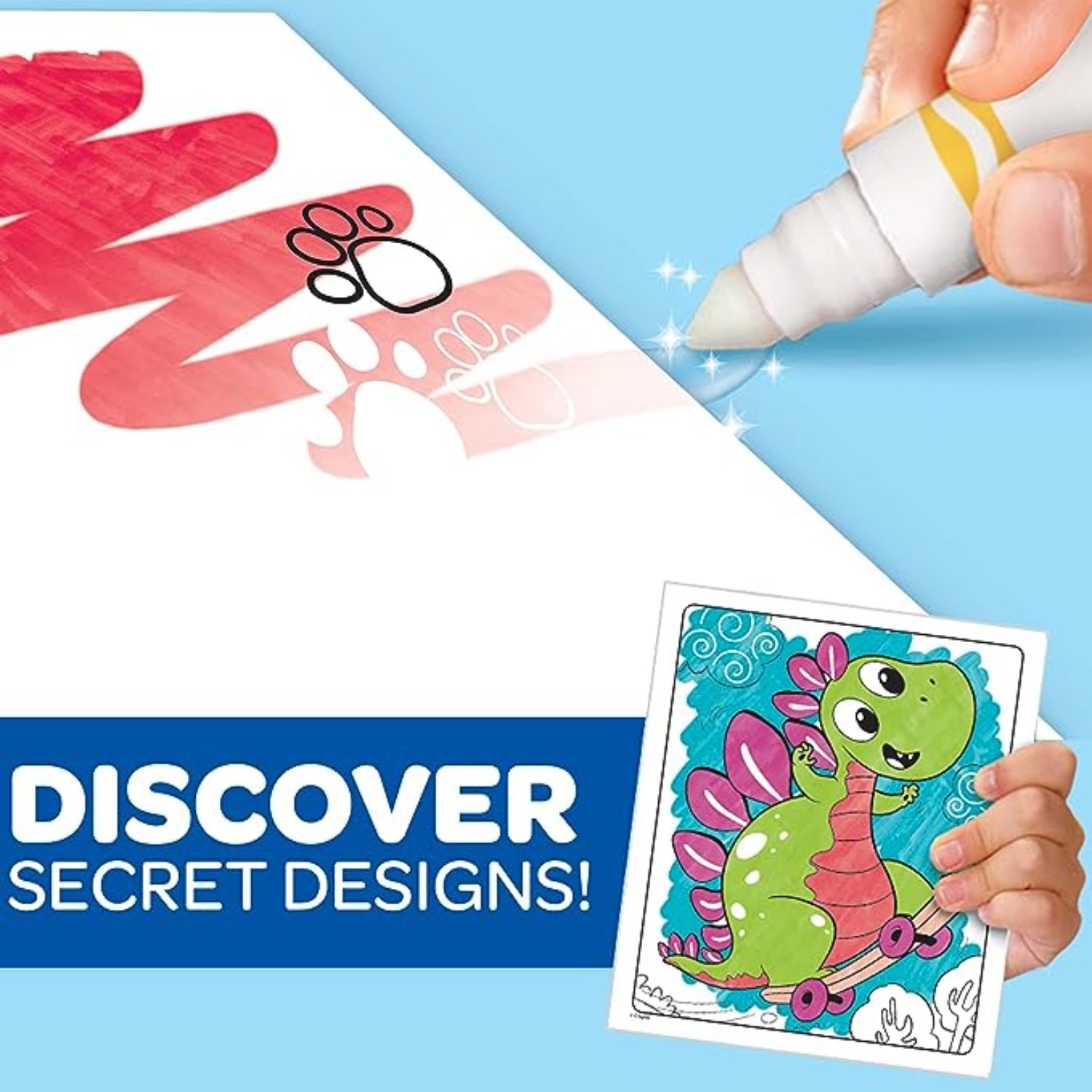 Crayola Wonder Prehistoric Pals, Dinosaur Coloring Pages, Mess Free Coloring