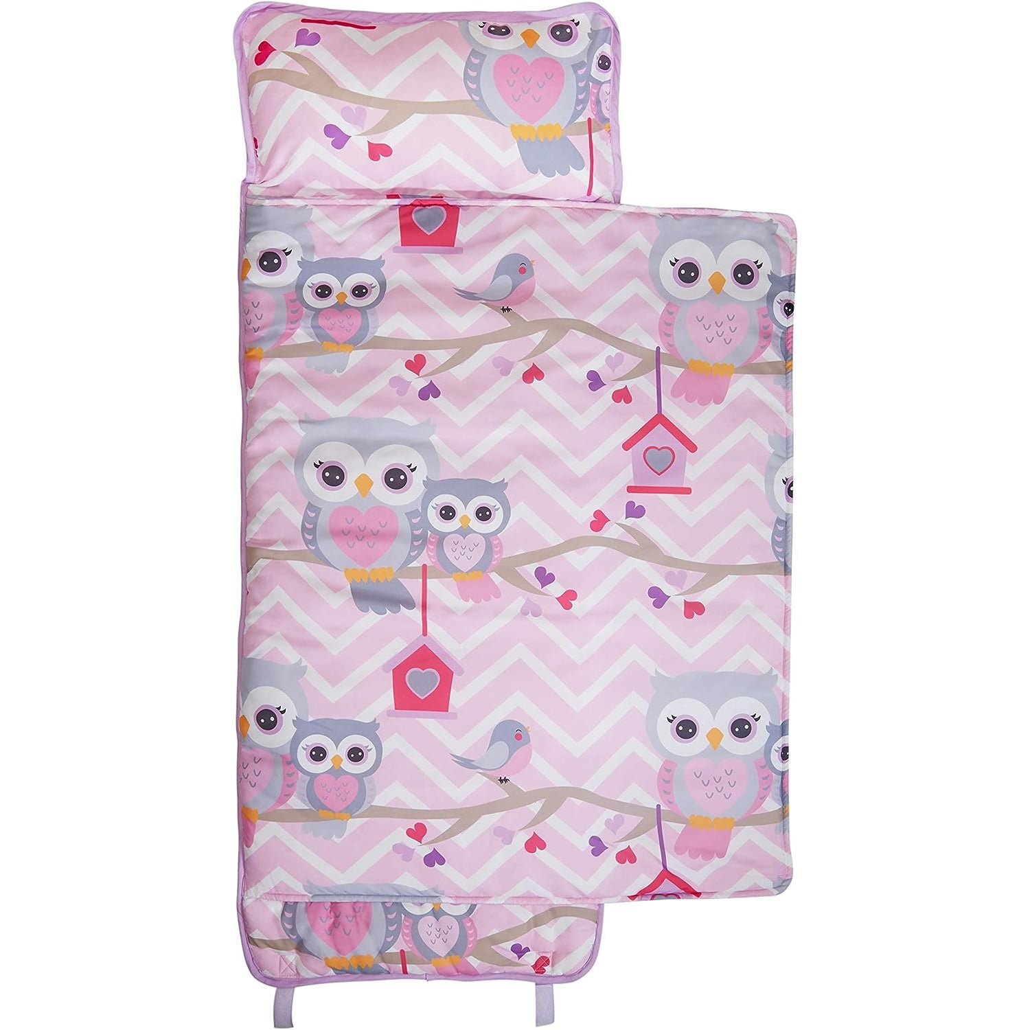 Everyday Kids Owl Toddler Nap Mat with Removable Pillow