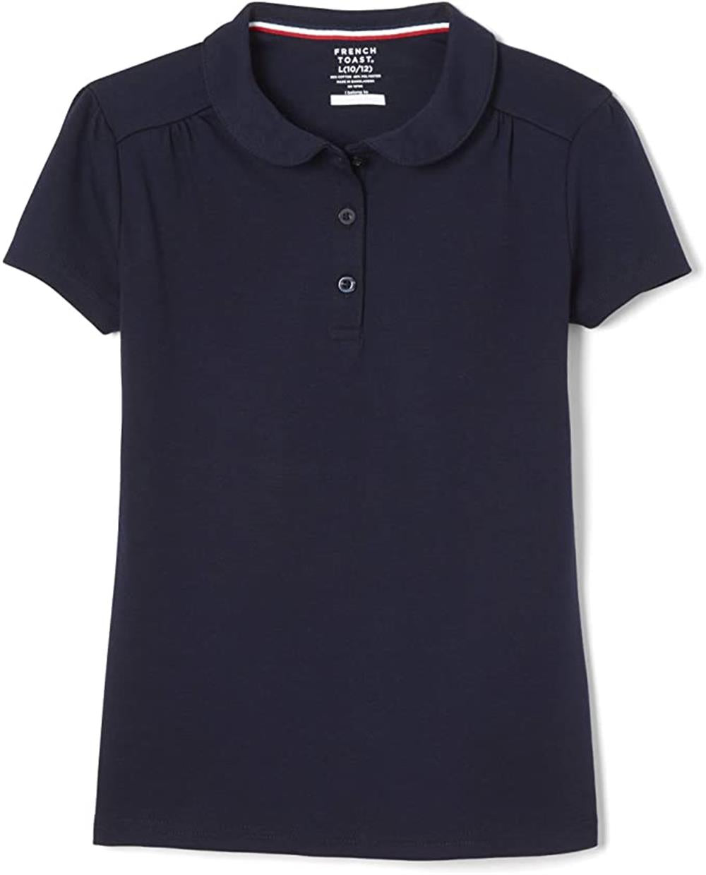 French Toast Girls 2-16 Short Sleeve Peter Pan Polo