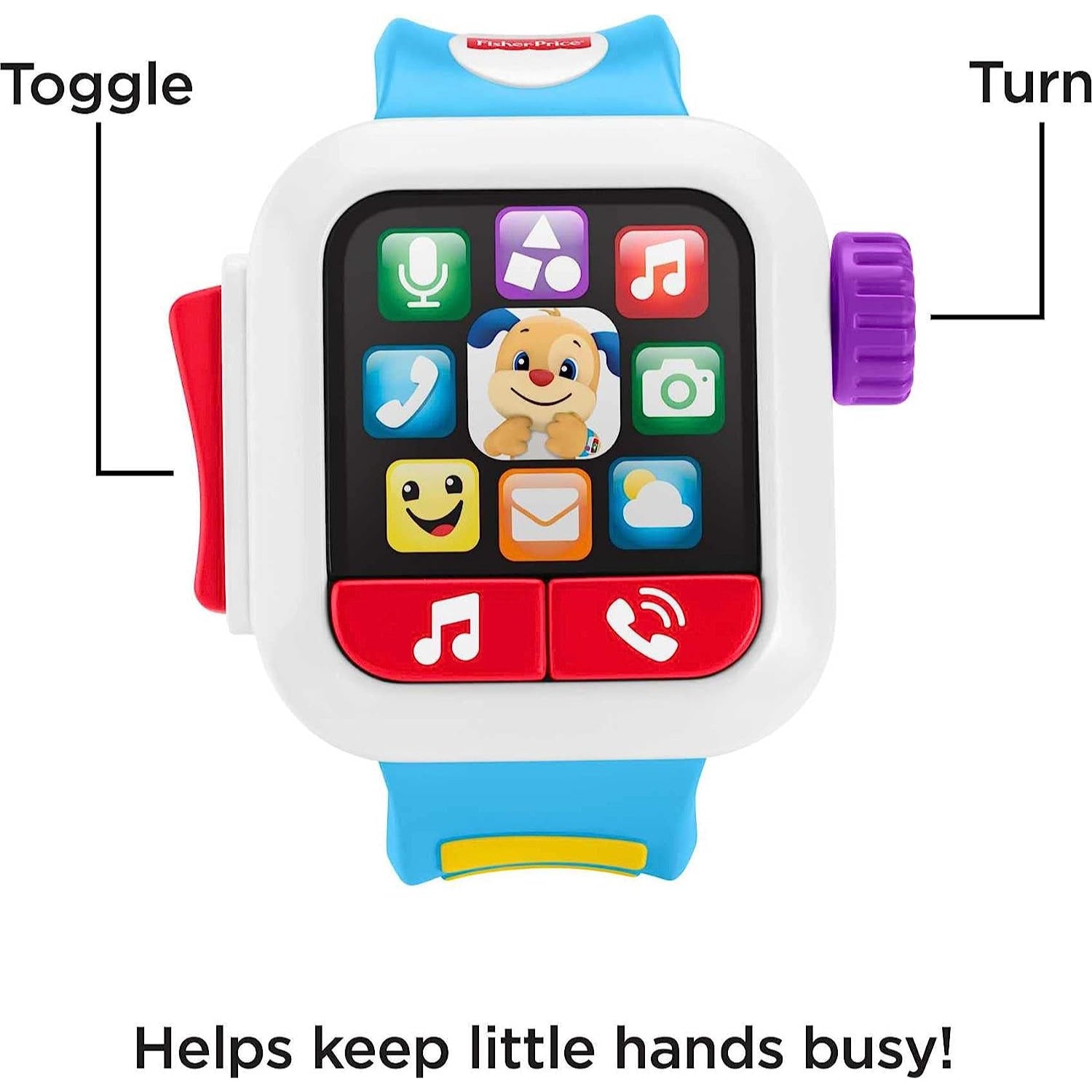 Fisher-Price Laugh & Learn Baby To Toddler Toy Time To Learn Smartwatch