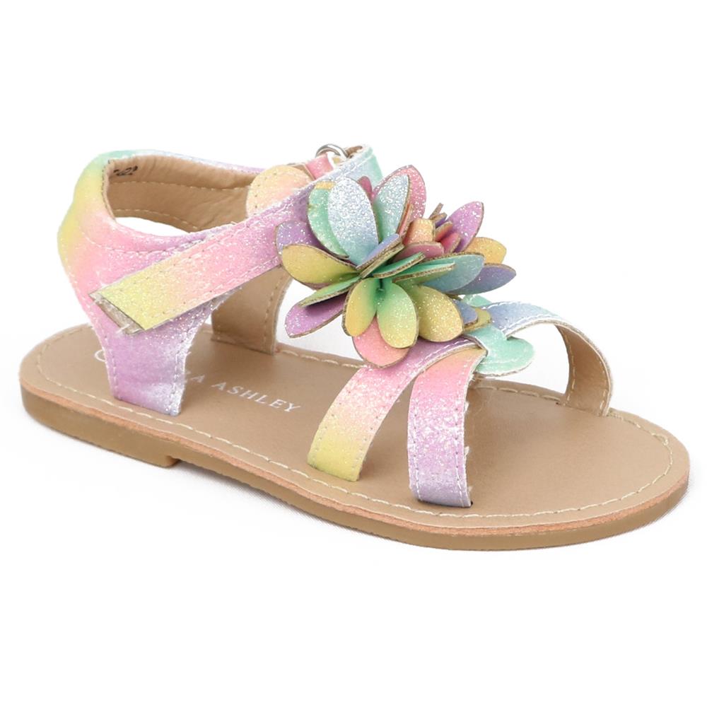 Laura Ashley Toddler Girls Sizes 5-10 Tie Dye Flower Strap Sandal