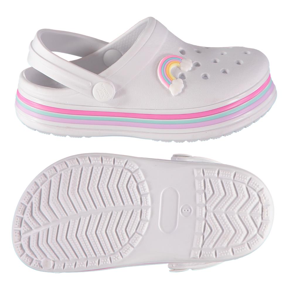 Koala Kids Toddler Girls Sizes 7-10 Rainbow Cloud EVA Clogs