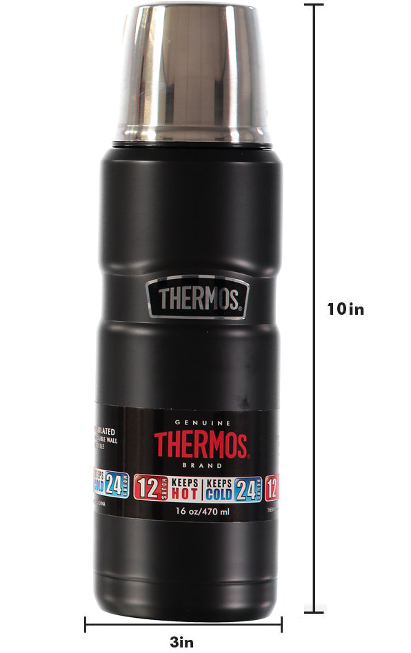 Thermos 16oz Beverage Bottle, Black