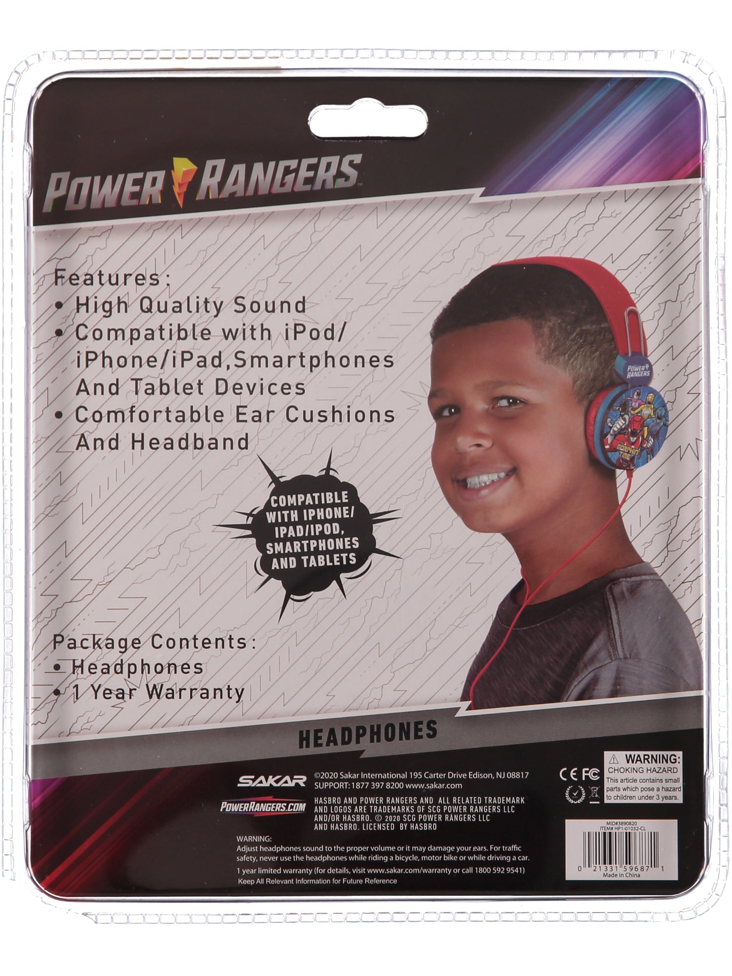 Power Rangers Over The Ear Headphones