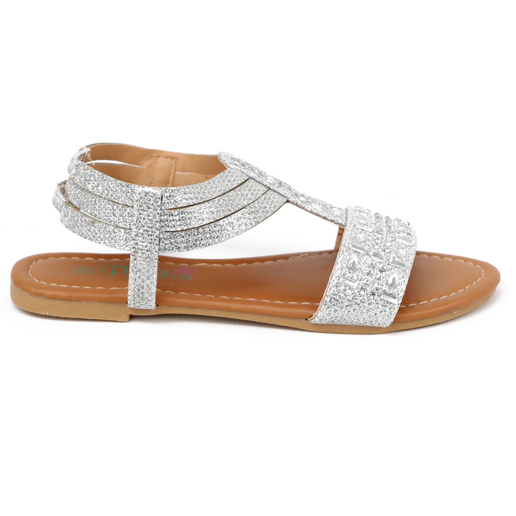 Petalia Girls Sizes 11-4 Gladiator Gem Sandal