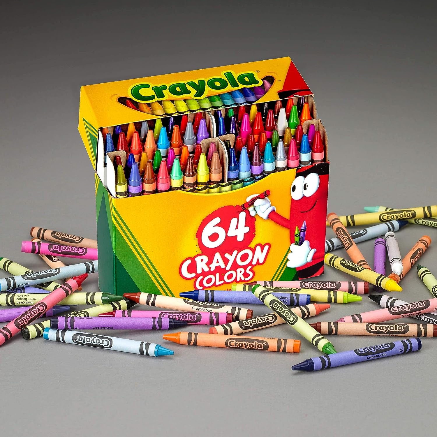 Crayola Crayon Box with Sharpener, 64 ct