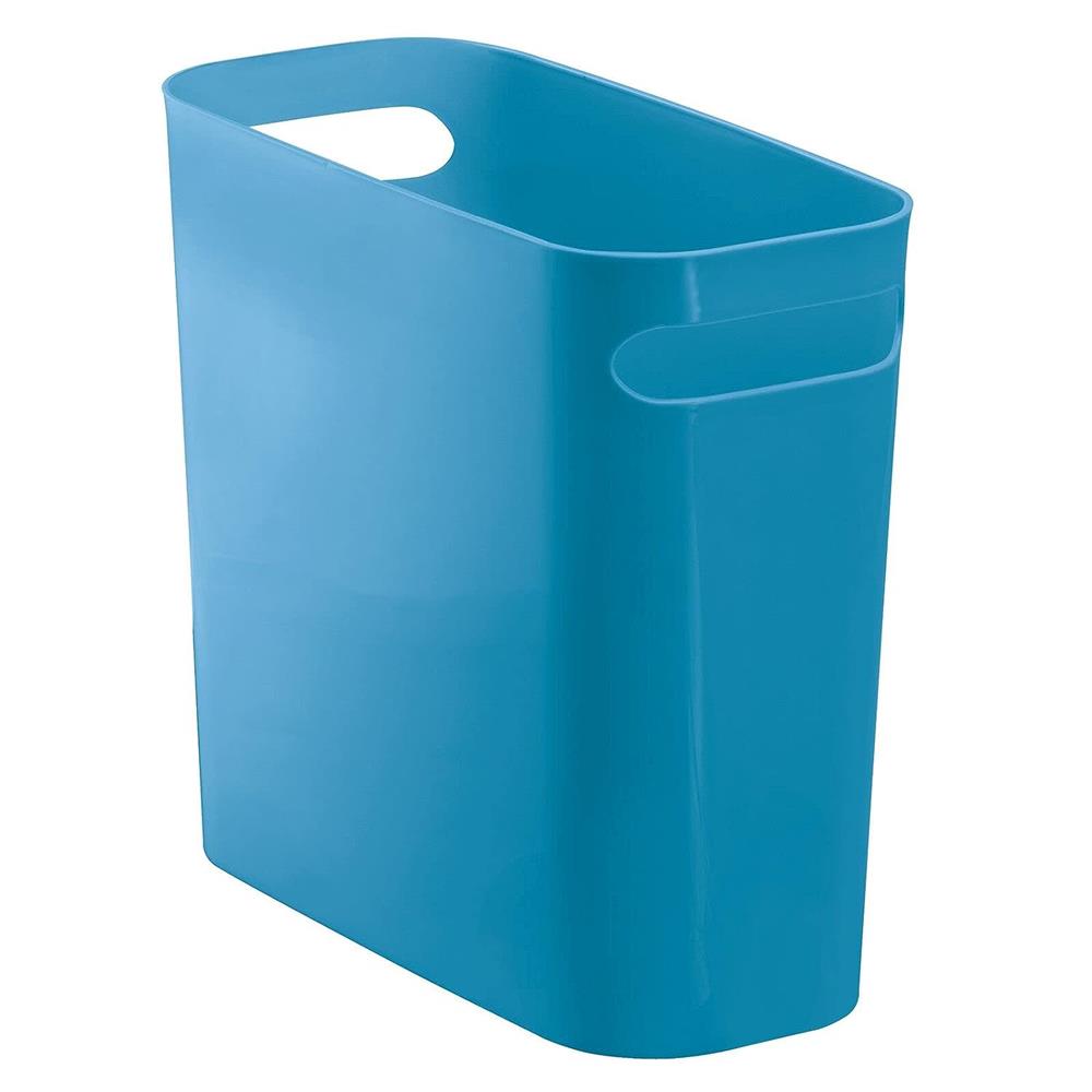 mDesign Plastic Small Trash Can, 1.5 Gallon, Cornflower Blue