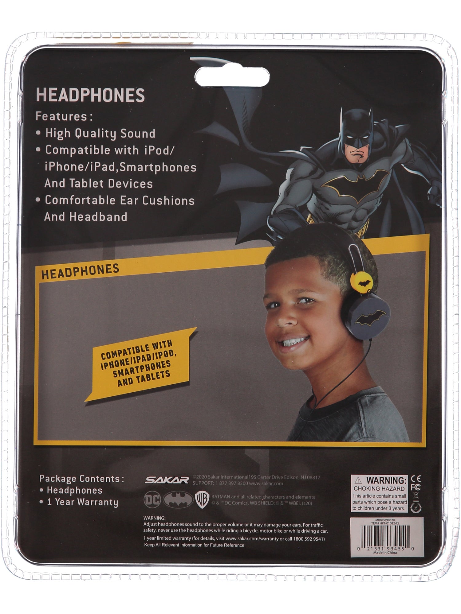 Batman Over The Ear Headphones