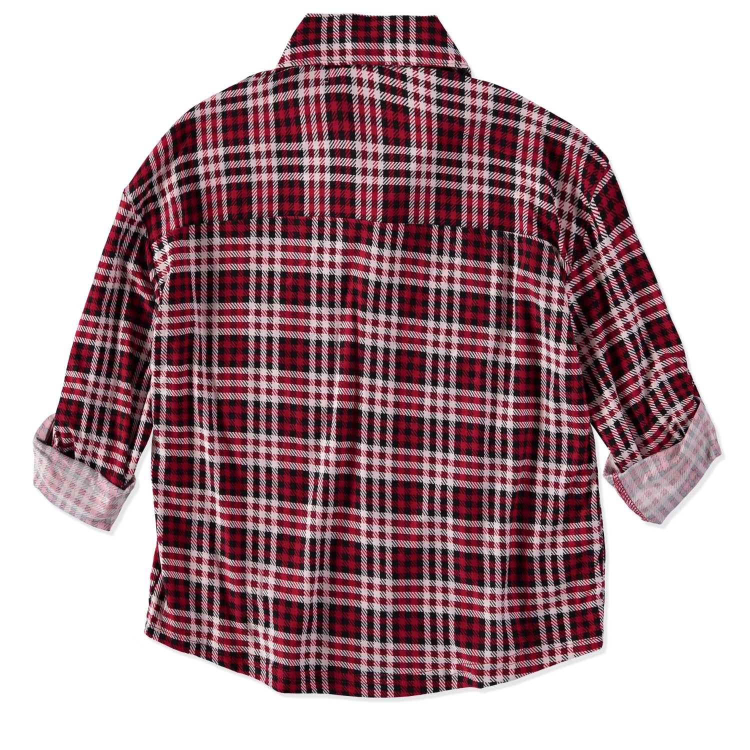 Jolie & Joy Girls 7-16 Plaid Roll Sleeve Button Up Shirt