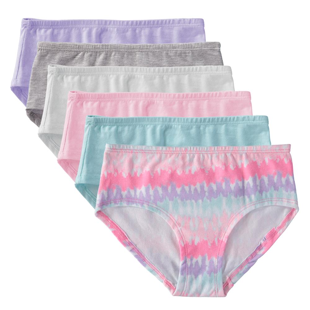 Cyndeelee Girls 7-16 Hipster Underwear, 6-Pack