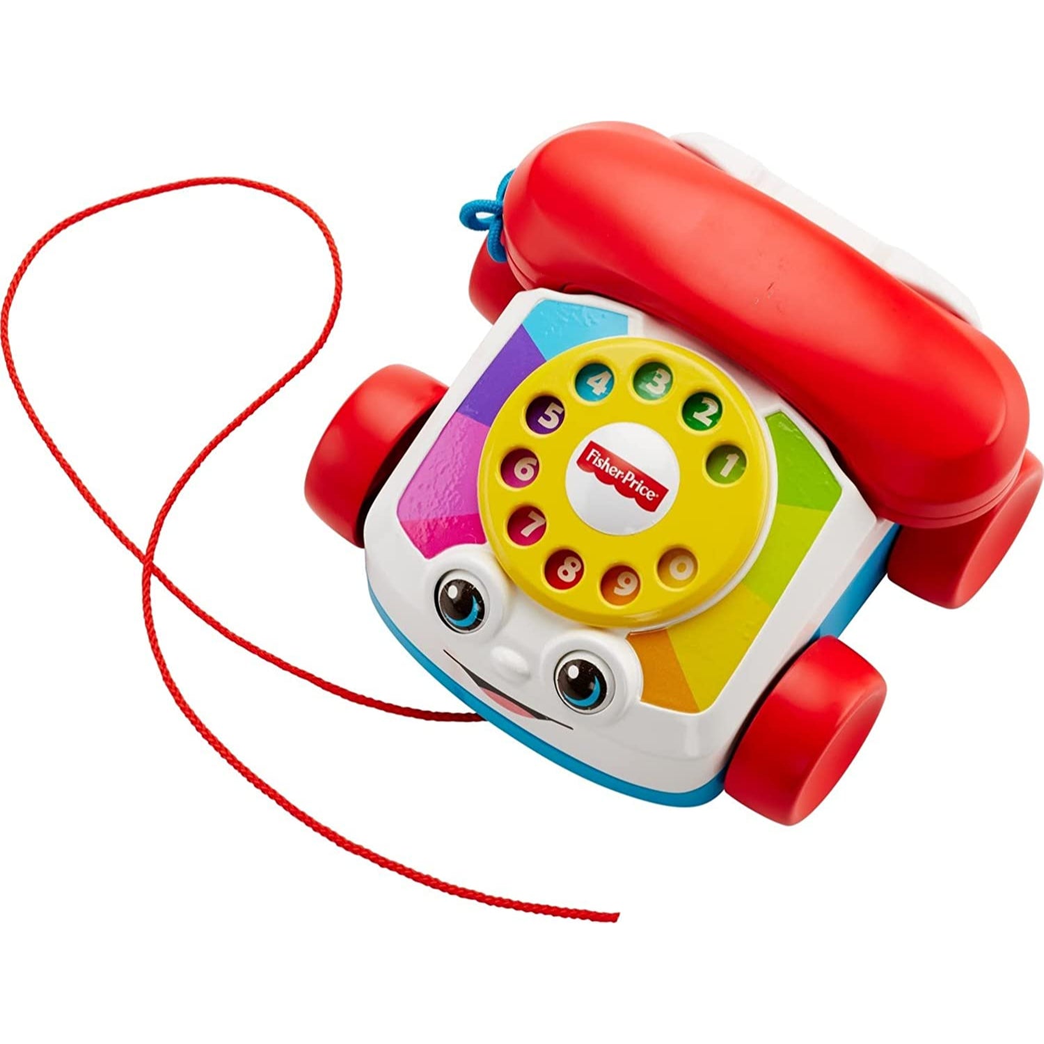 Fisher-Price Toddler Pull Toy Chatter Telephone Pretend Phone With Rotary Dial