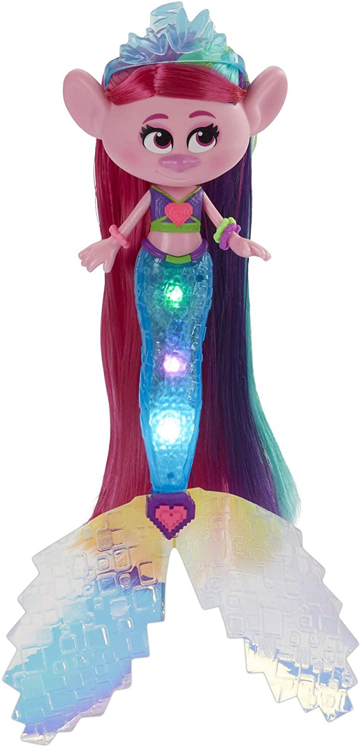 Hasbro DreamWorks TrollsTopia Techno Mermaid Poppy Doll