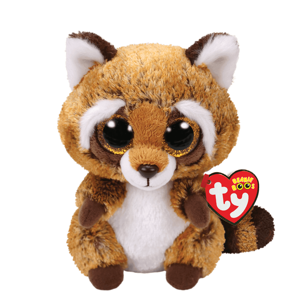 TY Rusty Brown Raccoon, Small