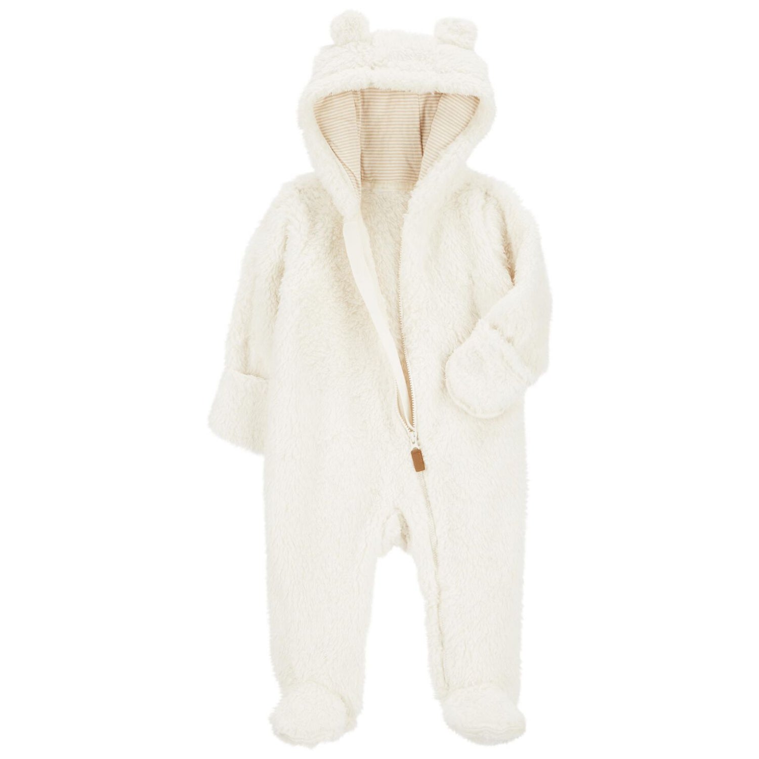 Carters Unisex Baby 0-24 Months Hooded Sherpa Pram