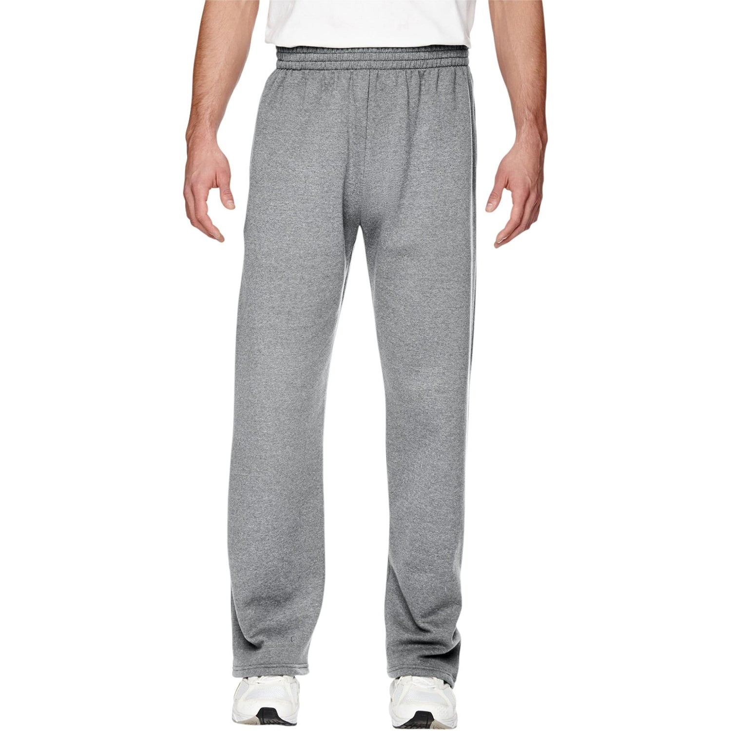 Fruit Of The Loom Mens S-4XL Fleece Open Bottom Sweatpants