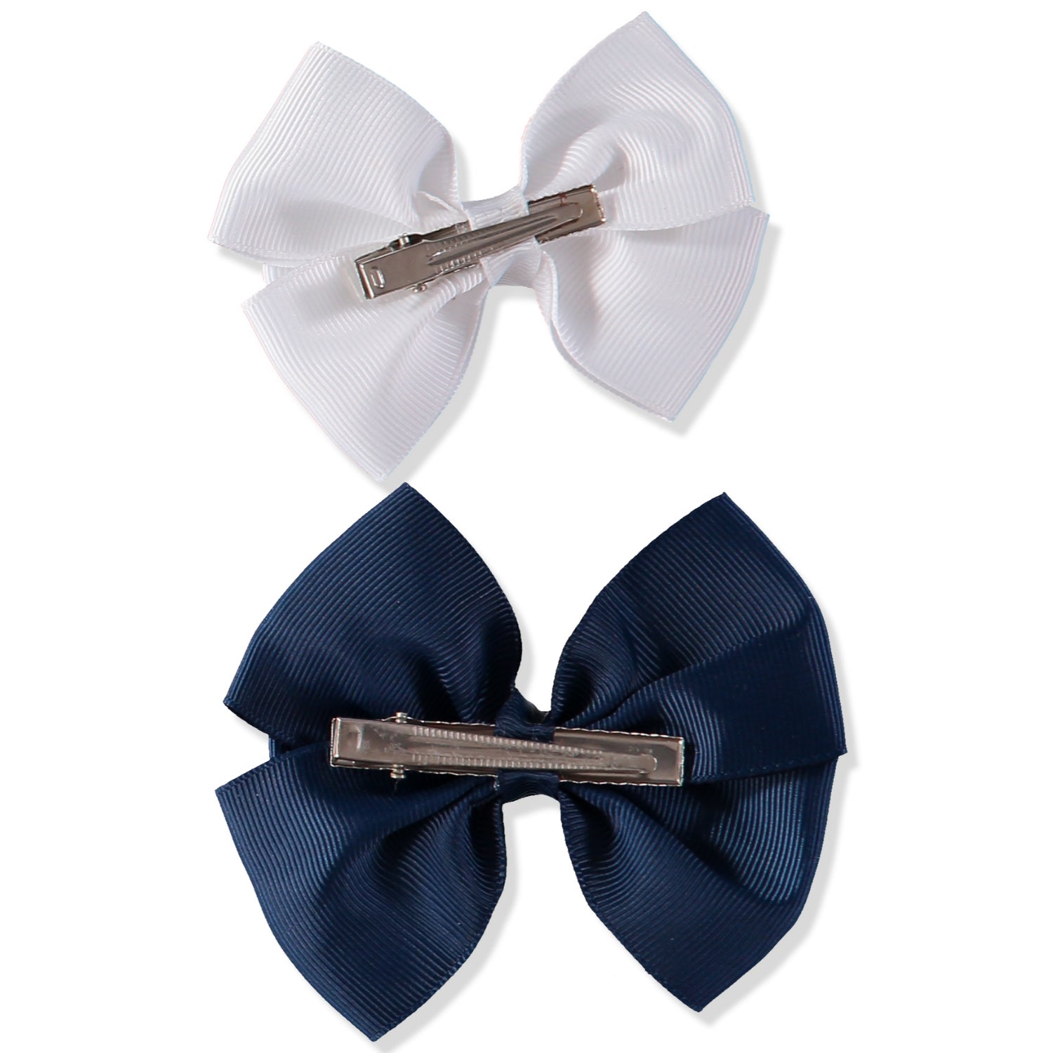 French Toast Two Layer Bow Barrettes, 2 Pack