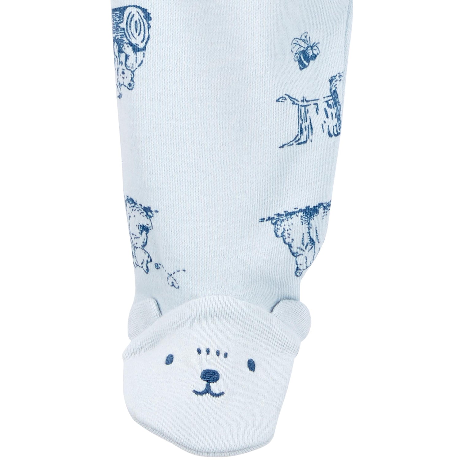 Carters Boys 0-9 Months Bear 2-Way Zip Cotton Sleep & Play