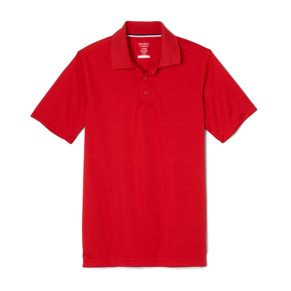 French Toast Mens Short Sleeve Performance Polo