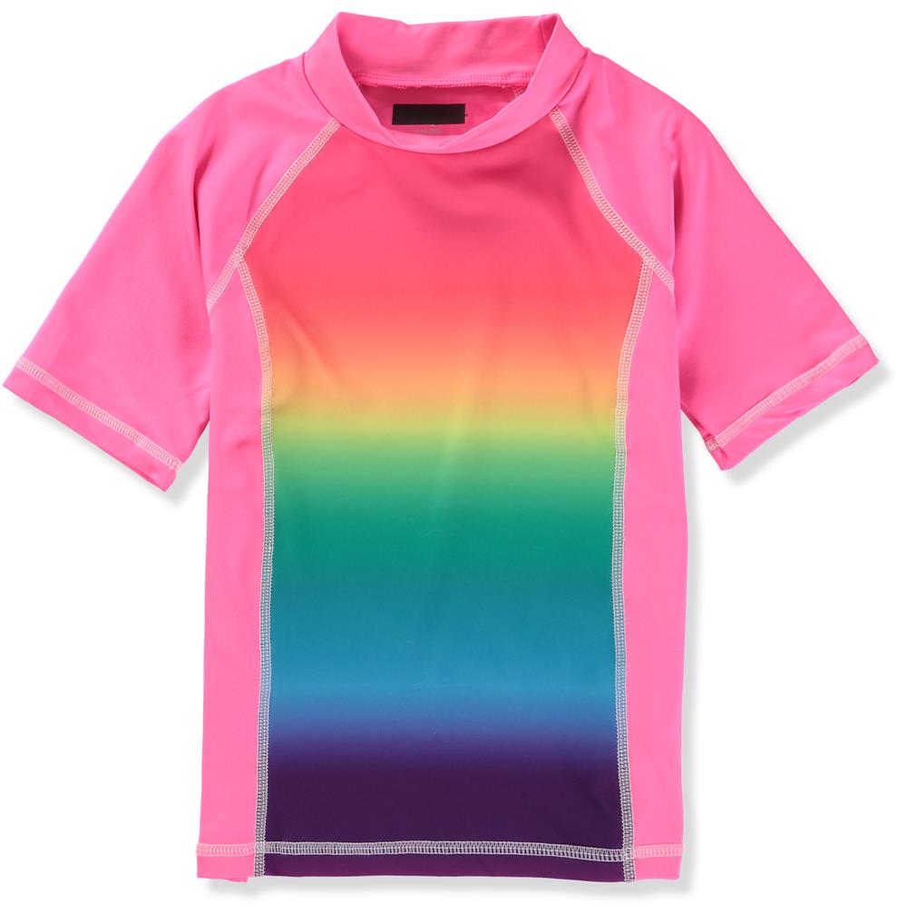 Rash Guard Girls 4-16 Short Sleeve Rash Guard