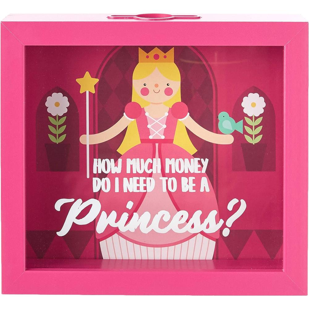 Boston Warehouse Rainy Day Fund Savings Bank Princess, 8 x 7 Inches