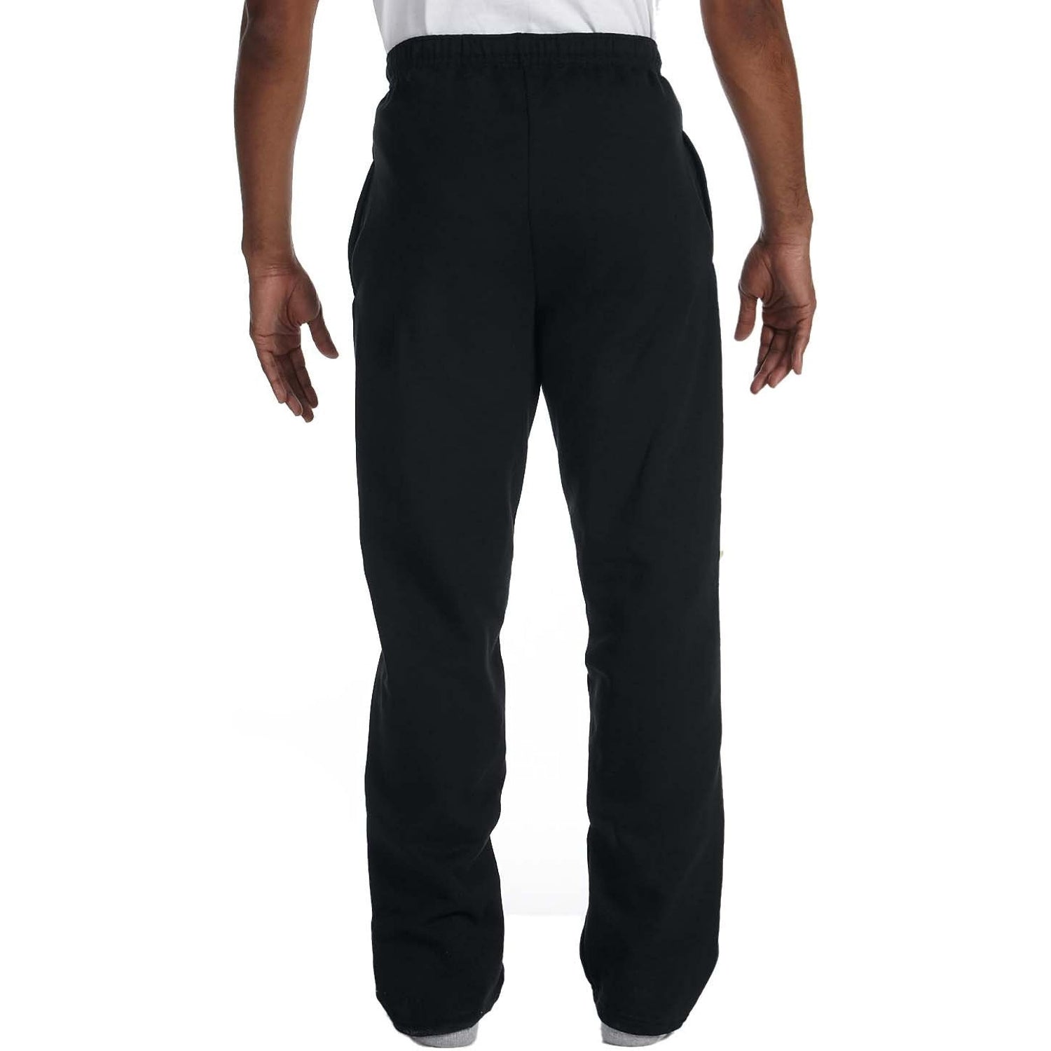 Fruit Of The Loom Mens S-4XL Fleece Open Bottom Sweatpants