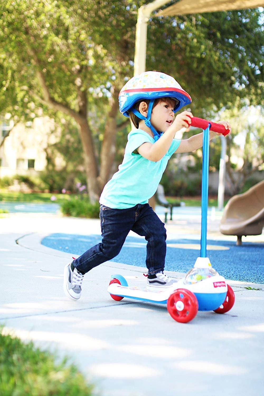 Fisher Price 3-Wheeled Corn Popper Scooter