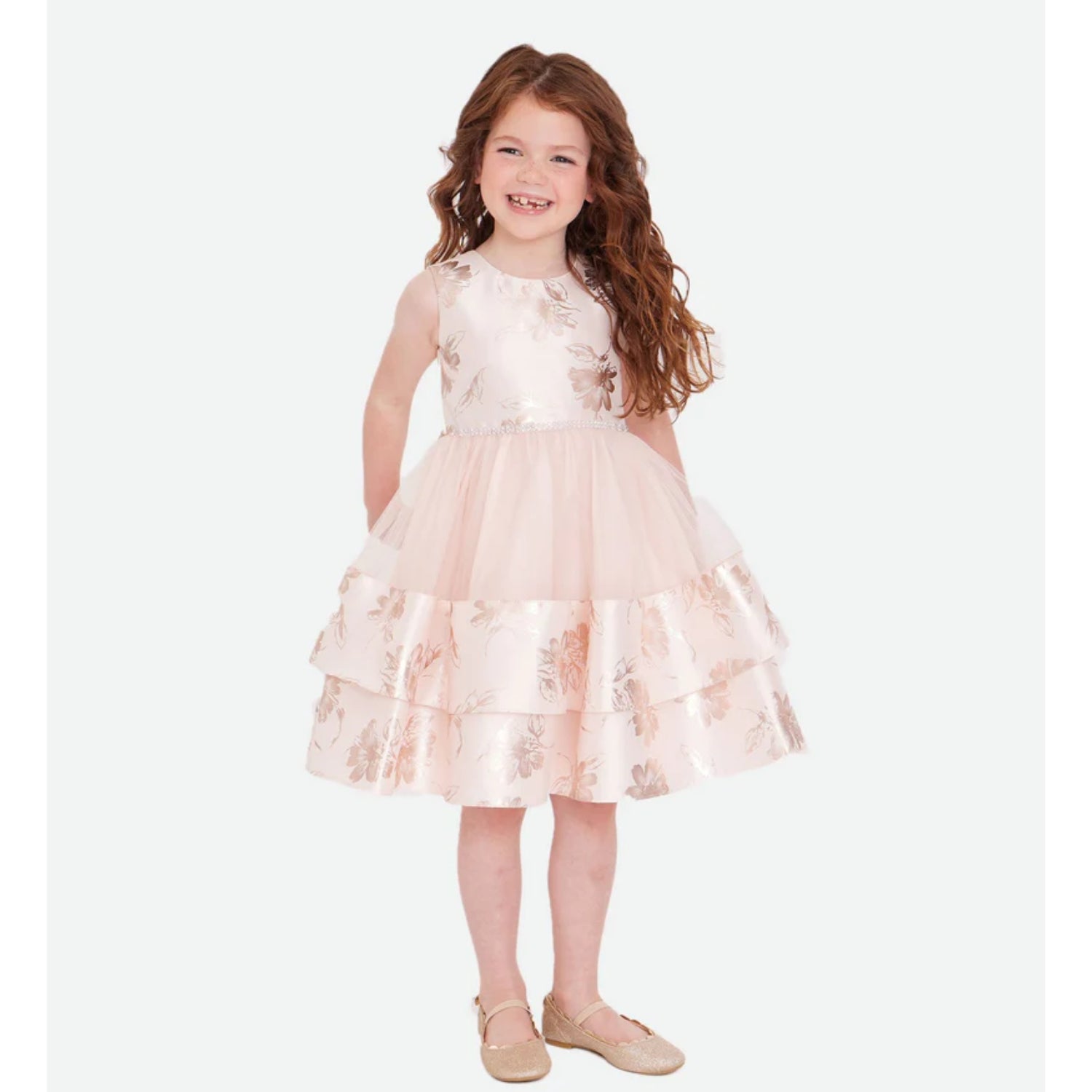 Bonnie Jean Girls 4-6X Willow Tiered Party Dress