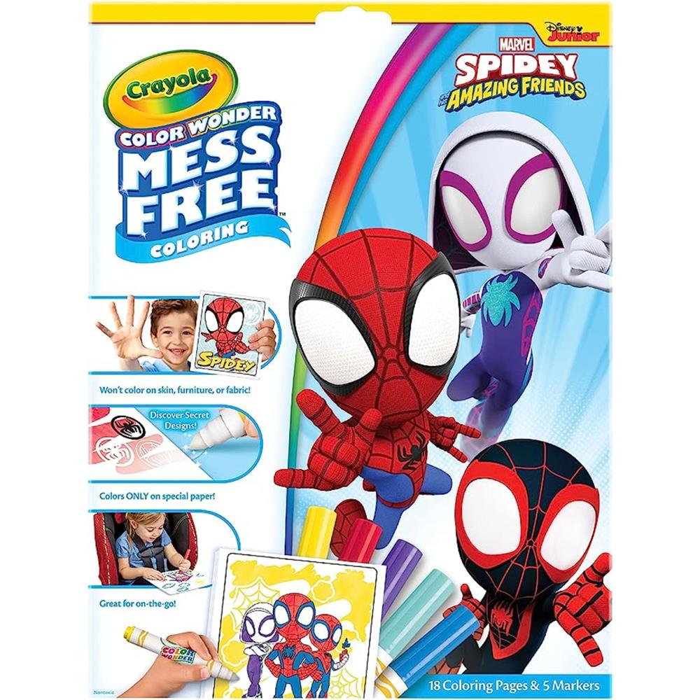 Crayola Color Wonder, Spiderman Coloring Pages & Mess Free Markers