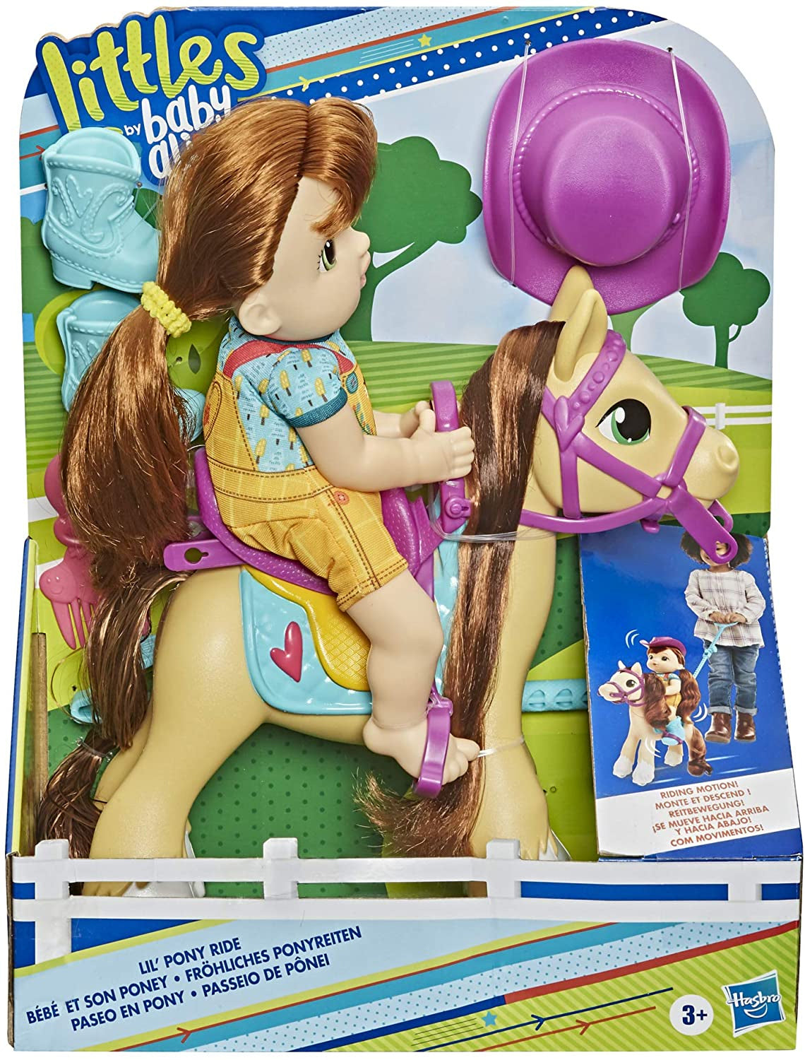 Littles by Baby Alive, Lil Pony Ride, Little Mandy Doll and Pony with Push-Stick