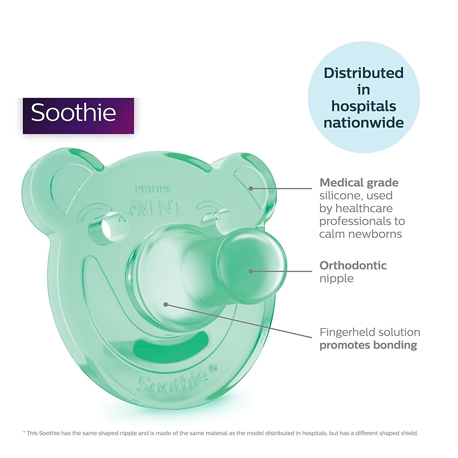 Philips Avent Pink Soothie Pacifier, 0-3M - 2 Pack