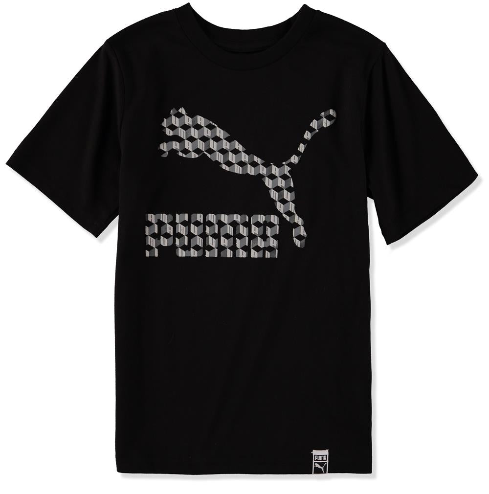 PUMA Boys 8-20 Tile Cat Logo T-Shirt