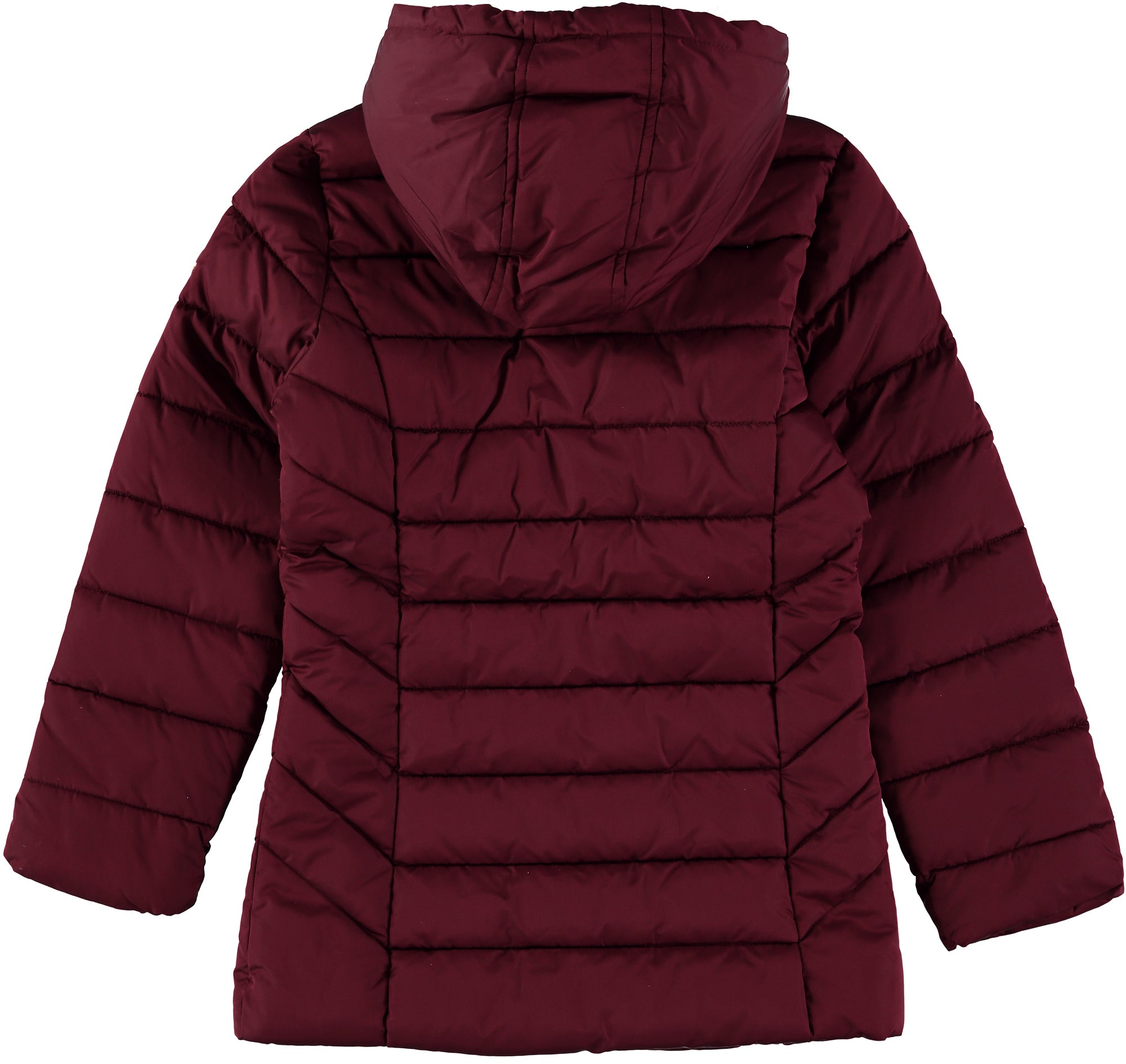 KensieGirl 7-16 Mid Length Quilted Puffer Jacket with Hood