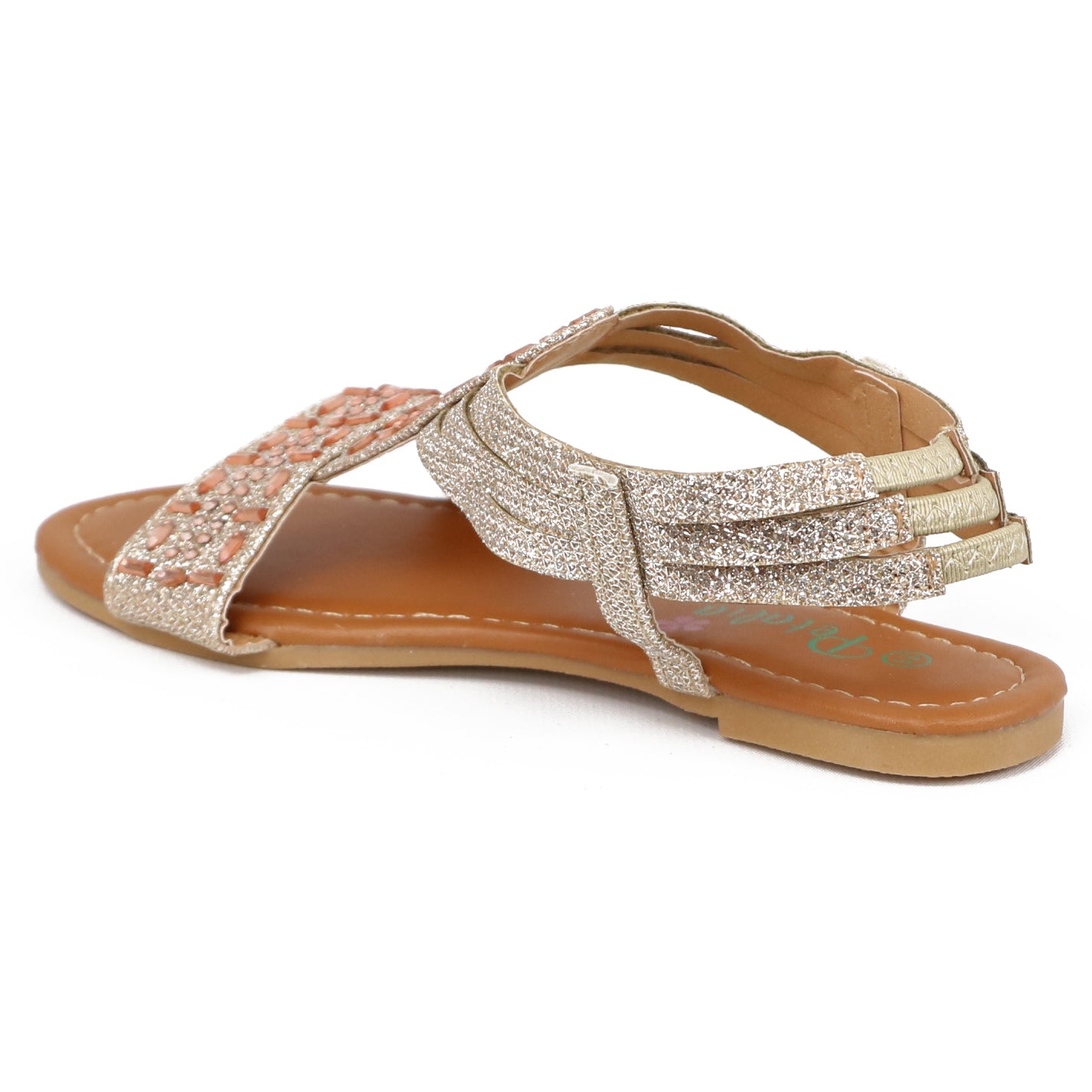 Petalia Girls Sizes 11-4 Gladiator Gem Sandal