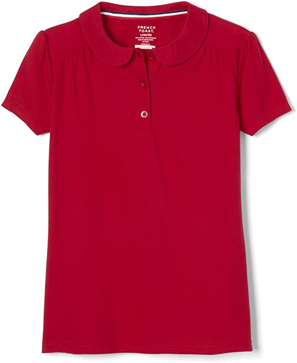 French Toast Girls 2-16 Short Sleeve Peter Pan Polo