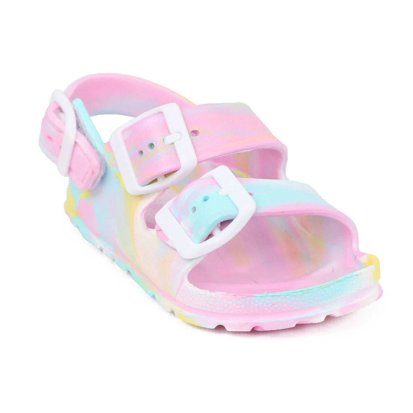 First Steps By Stepping Stones Baby and Infant Girl Sizes 4-6 Tie Dye Buckle Sandal