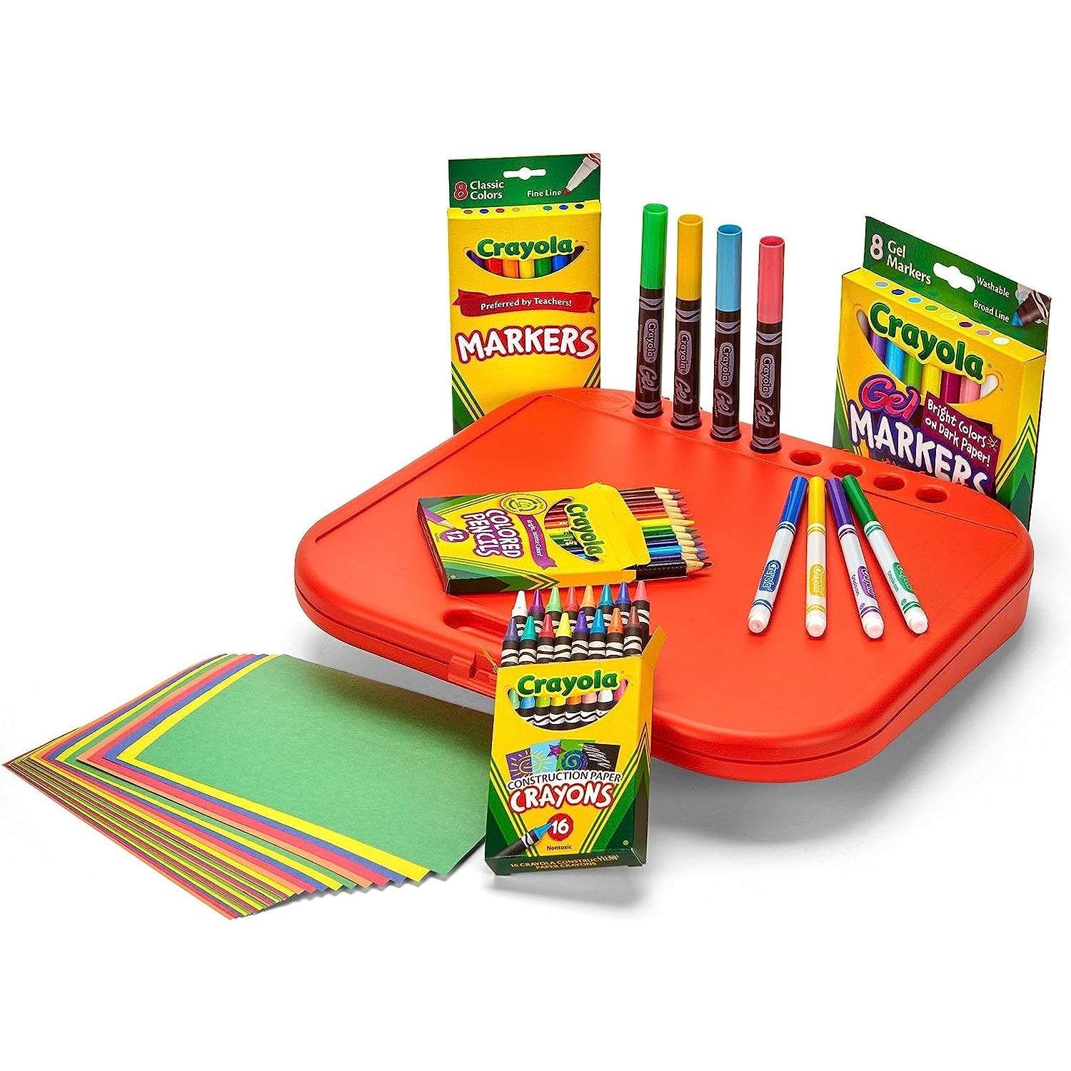 Crayola Create 'N Carry Art Set, 75 Pieces, Art Gift for Kids, Ages 5 & Up