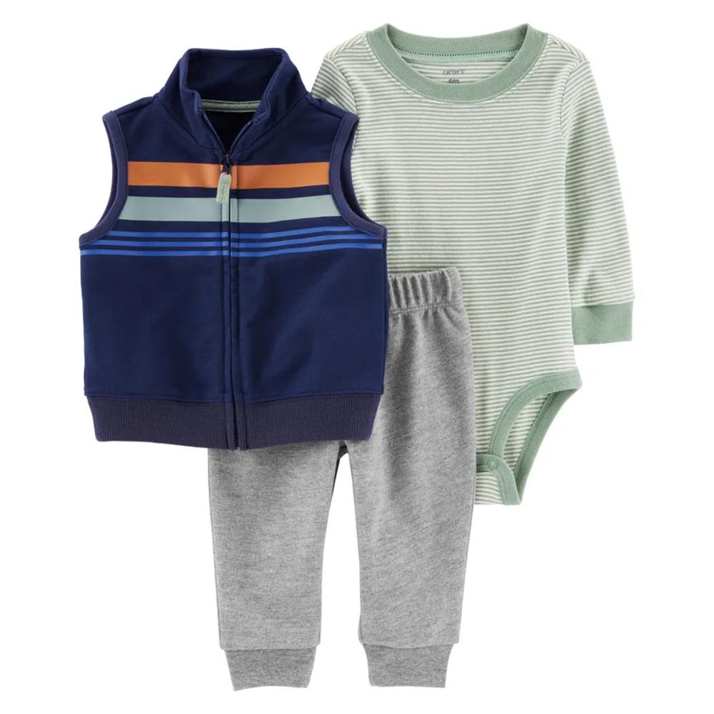 Carters Boys 0-24 Months 3-Piece Little Vest Set