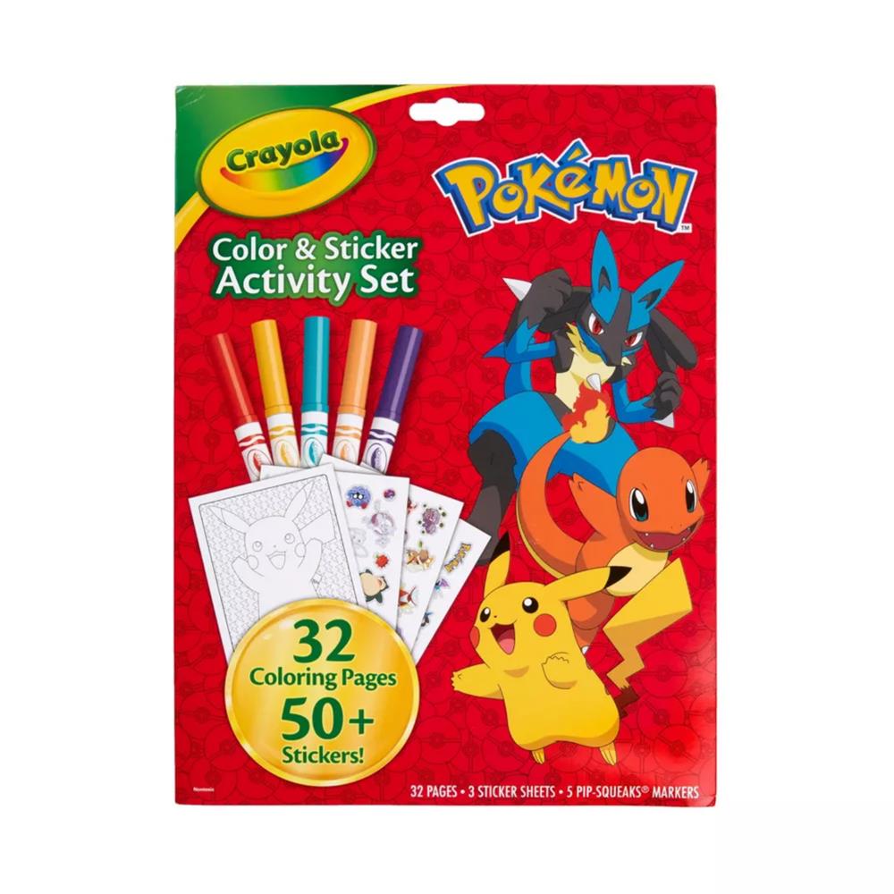 Crayola Pokemon Color & Sticker Activity Set