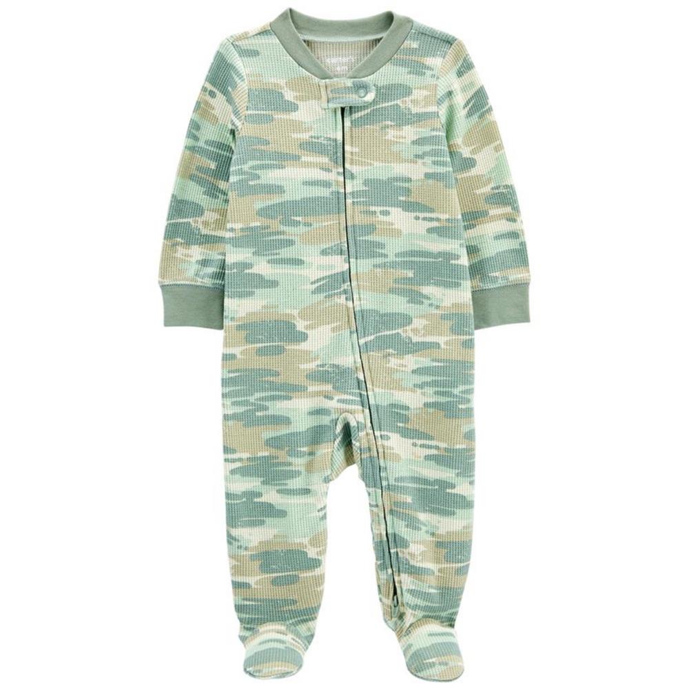 Carters Boys 0-9 Months Camo 2-Way Zip Thermal Sleep & Play