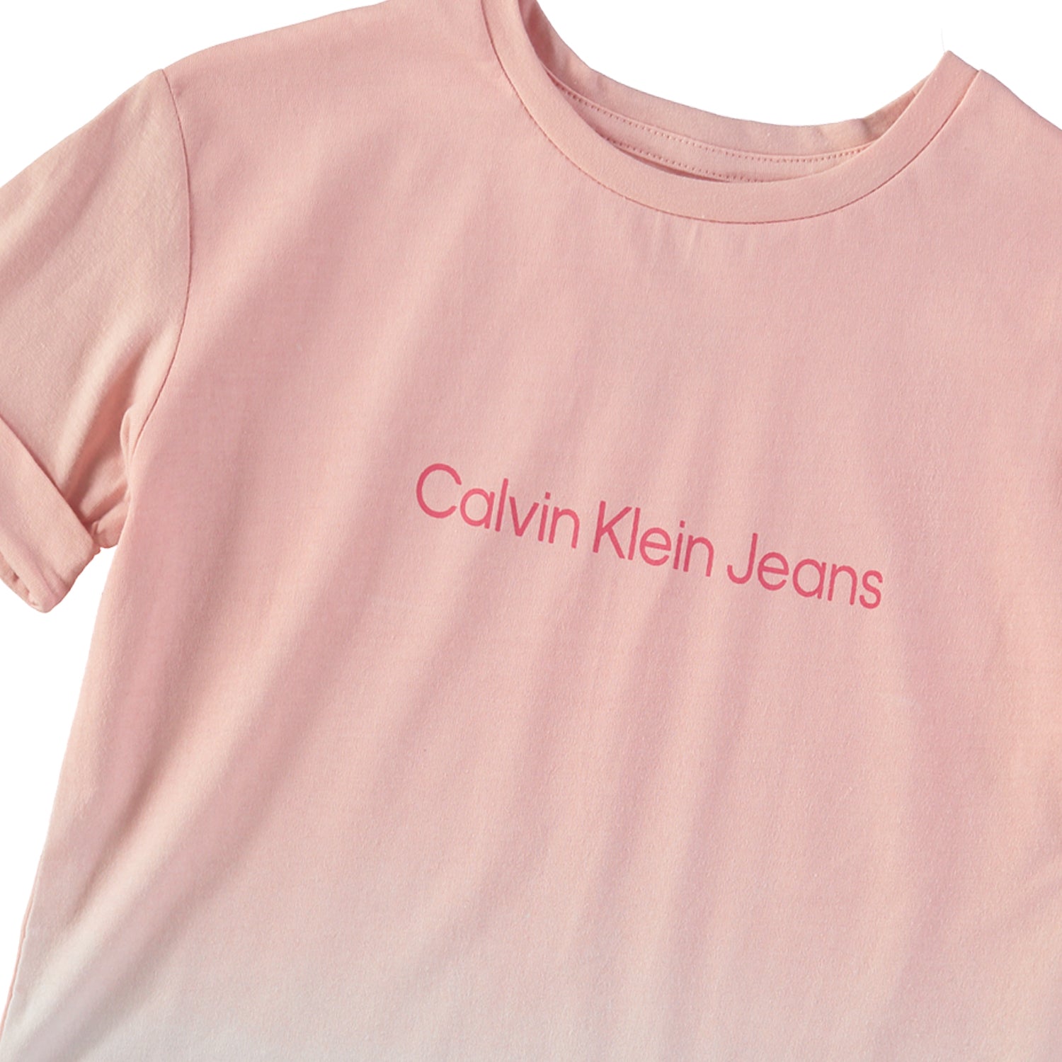 Calvin Klein Girls 7-16 Ombre Logo T-Shirt