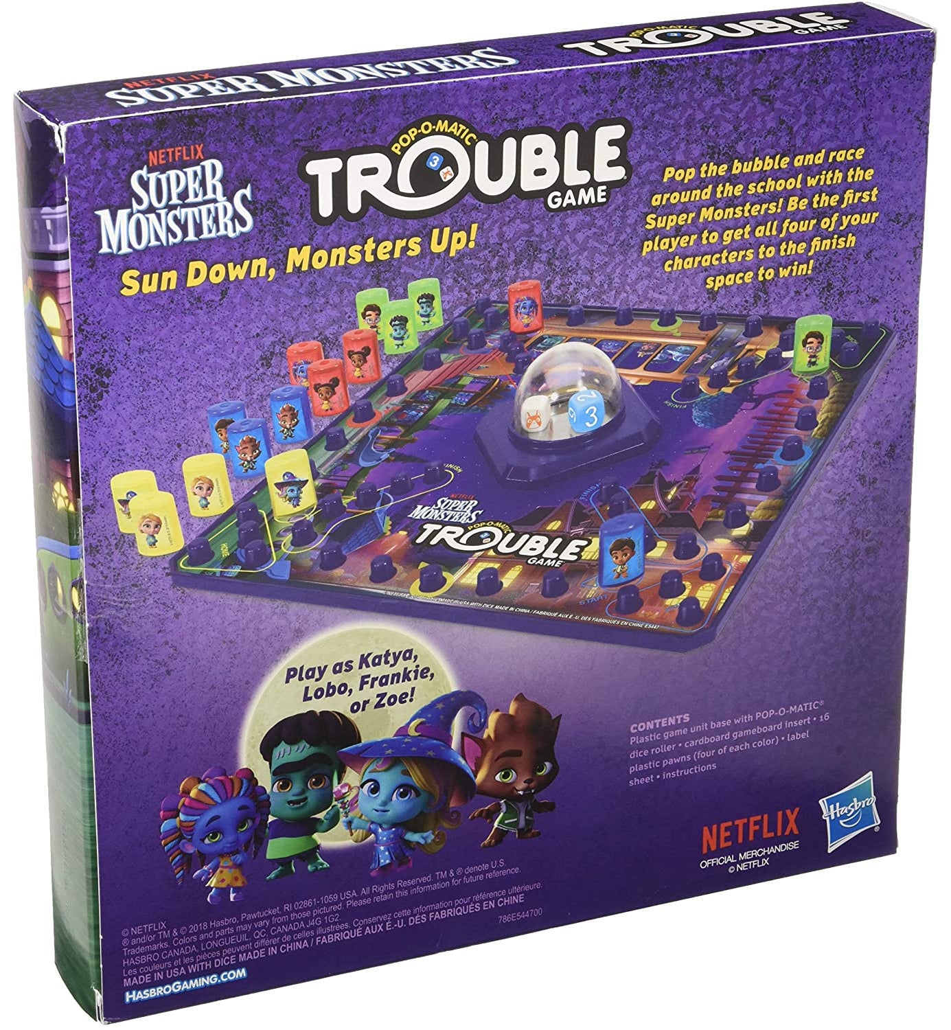 Hasbro Games Trouble: Netflix Super Monsters Edition Board Game