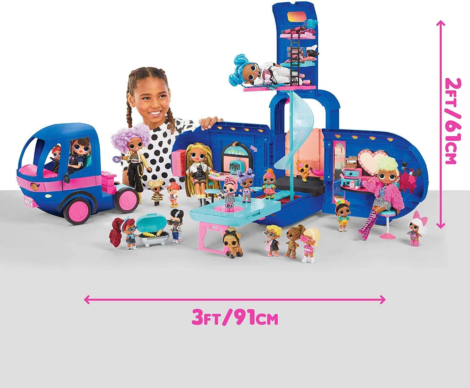 L.O.L. Surprise! 4-in-1 Glamper Fashion Camper with 55+ Surprises