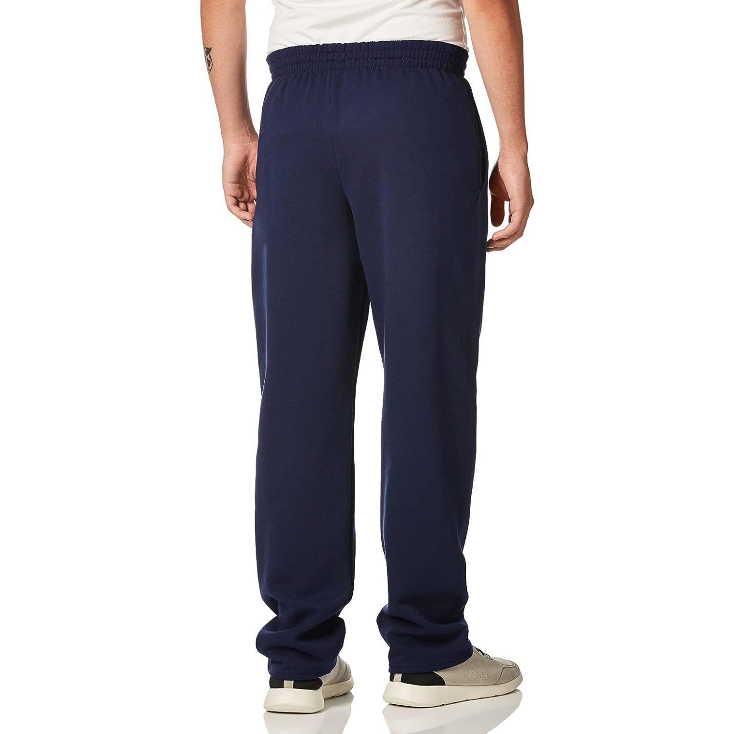 Fruit Of The Loom Mens S-4XL Fleece Open Bottom Sweatpants